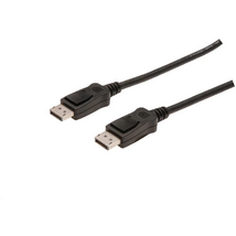 Assmann DisplayPort connection cable with interlock M/M 2m Black