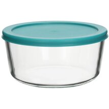 TOO KT-93 üveg 1652 ml-es kerek ételtároló műanyag tetővel