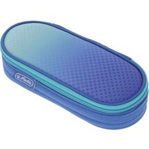 Herlitz Dip Dye Blue ovál 1 klapnis 1 cipzáras zsebes tolltartó