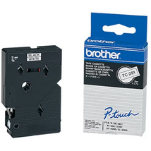Brother TC-291 LAMINATED TAPE 9MM 7.7M F/ PT BLACK ON WHITE Brother TC-291 LAMINATED TAPE 9MM 7.7M F/ PT BLACK ON WHITE
