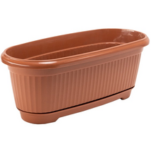 FLAIR Flora 60454 terra 45cm alátéttel virágláda