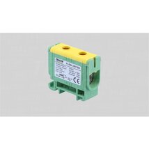 Tracon FLEAL-50/1ZS sínre szerelhető zöld/sárga főáramköri leágazó kapocs Tracon FLEAL-50/1ZS sínre szerelhető zöld/sárga főáramköri leágazó kapocs