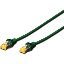 Assmann DIGITUS CAT6A S-FTP PATCH CABLE LSZH AWG 26/7 LENGTH 0.25 M GREE