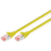 Assmann DIGITUS CAT 6 S-FTP PATCH CAB LENGTH 0.5 M COLOR YELLOW Assmann DIGITUS CAT 6 S-FTP PATCH CAB LENGTH 0.5 M COLOR YELLOW