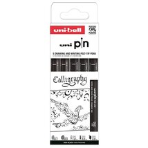 Uni Pin Calligraphy 5 darabos rajzmarker készlet Uni Pin Calligraphy 5 darabos rajzmarker készlet