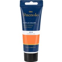 Deli Finenolo 75 ml cinóbervörös akrilfesték