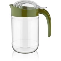 IRIS C-00130 Alegre olaj és ecet kiöntő üvegkancsó 660ml, zöld IRIS C-00130 Alegre olaj és ecet kiöntő üvegkancsó 660ml, zöld
