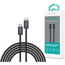 Devia ST108721 Extreme Speed PD 240W Type-C/Type-C 2m-es fekete adat-és töltőkábel Devia ST108721 Extreme Speed PD 240W Type-C/Type-C 2m-es fekete adat-és töltőkábel