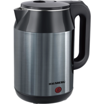 Hausberg HB-3623BL 2,2L-es kék dupla falú acél vízforraló 1800W