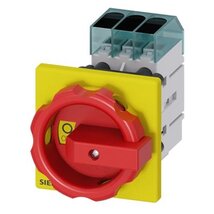 Siemens 3LD3454-0TK53 22kW panelre szerelhető piros-sárga kar főkapcsoló Siemens 3LD3454-0TK53 22kW panelre szerelhető piros-sárga kar főkapcsoló