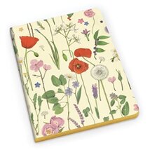 Kartos Summer Flowers A6 arany élfestett füzet