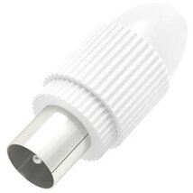 Hama 00205213 szerelhető fehér koax dugó