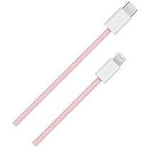 BLACKBIRD Adatkábel USB-C to Lightning 1m, Rózsaszín (Szőtt Anyag) BLACKBIRD Adatkábel USB-C to Lightning 1m, Rózsaszín (Szőtt Anyag)