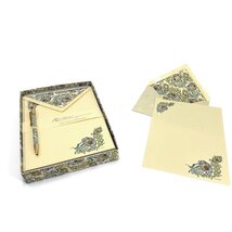 Kartos Peacock 10 darabos díszdobozos levélpapír szett