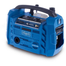 Scheppach Air Force 6 IXES 20 V, 12 V, 230 V (akku és töltő nélkül) akkus hibrid kompresszor