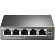 TP-Link TL-SG1005P 5x GbE LAN Switch 4xPoE nem menedzselhető asztali switch TP-Link TL-SG1005P 5x GbE LAN Switch 4xPoE nem menedzselhető asztali switch