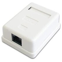 Cat.5E UTP fali aljzat, 1 portos, öntapadós