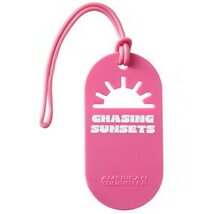 American Tourister AMERICAN TOURIST. TA Luggage Tag X2 Fun rózsaszín bőrönd címke