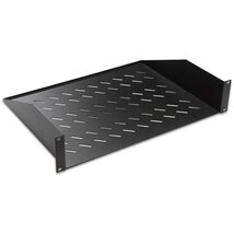 Lande LN-RAF-RMO-2U55-BL 19" 550 mm mély 2 ponton rögzíthető fekete tálca Lande LN-RAF-RMO-2U55-BL 19" 550 mm mély 2 ponton rögzíthető fekete tálca