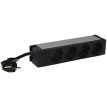 Legrand 646801 10"/1U 16A KIM 4xSHK biztonsági zsaluval aluminiumvázas elosztósor Legrand 646801 10"/1U 16A KIM 4xSHK biztonsági zsaluval aluminiumvázas elosztósor