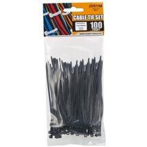 Handy 100x2,5mm 100db fekete vezetékkötegelő Handy 100x2,5mm 100db fekete vezetékkötegelő