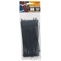 Handy 150x2,5mm 100db fekete vezetékkötegelő