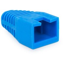 Rülstein 05287KE RJ45 8P8C moduláris dugókhoz kék 100db "sima" törésgátló