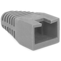 Rülstein 05287SZ RJ45 8P8C moduláris dugókhoz szürke 100db "sima" törésgátló