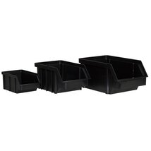 Stalflex BIN-S-BCK fekete színű kis méretű tárolódoboz