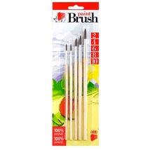 ICO Süni 2/4/6/8/10 natúr fanyelű 5db-os ecsetkészlet