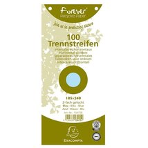 Exacompta 105x240mm 100db/cs kék elválasztócsík