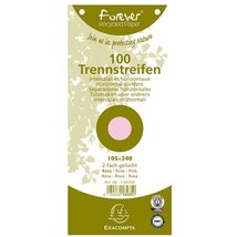 Exacompta 105x240mm 100db/cs rózsaszín elválasztócsík