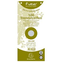 Exacompta 105x240mm 100db/cs szürke elválasztócsík