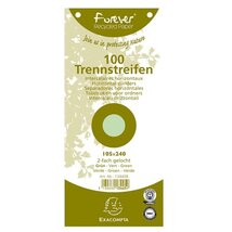 Exacompta 105x240mm 100db/cs zöld elválasztócsík