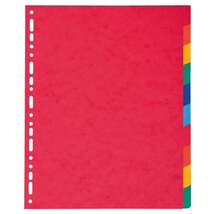 Exacompta A4 karton 10 részes maxi színes elválasztólap