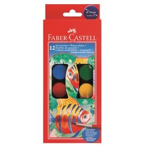 Faber-Castell 24mm 12 színű vízfesték készlet