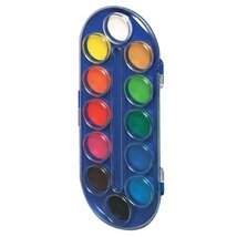 Herlitz ovális nagy 12 féle színű vízfesték készlet