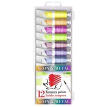 ICO Süni 12 színű metál/neon tempera