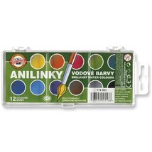 Koh-I-Noor brillant 12 színű vízfesték készlet