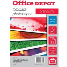 Office Depot Premium A6 240g fényes 50db fotópapír