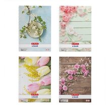 Herlitz Flower A4 70lapos vonalas spirálfüzet