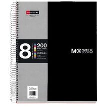 Miquelrius A4 8x25lapos kockás fekete spirálfüzet Miquelrius A4 8x25lapos kockás fekete spirálfüzet