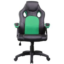 Iris GCH102BE fekete / zöld gamer szék