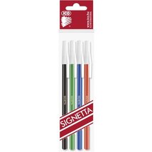 ICO Signetta 0,7mm 4db színes golyósirón