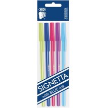 ICO Signetta Mix 0,7mm kék tinta 5db színes golyósirón