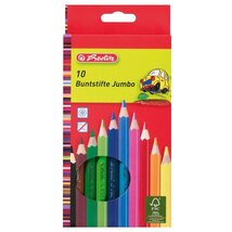 Herlitz vastag lakkozott 10db-os vegyes színű színes ceruza