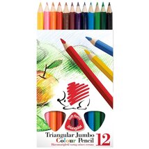 ICO Süni Jumbo háromszög alakú festett 12db-os vegyes színű színes ceruza