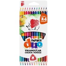 ICO Süni kétvégű háromszög alakú 12/24 színű színes ceruza ICO Süni kétvégű háromszög alakú 12/24 színű színes ceruza