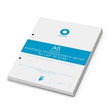 Boxer A5 sima gyűrűskönyv betét