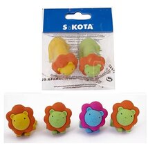 Sakota 3D oroszlán alakú 2db radír